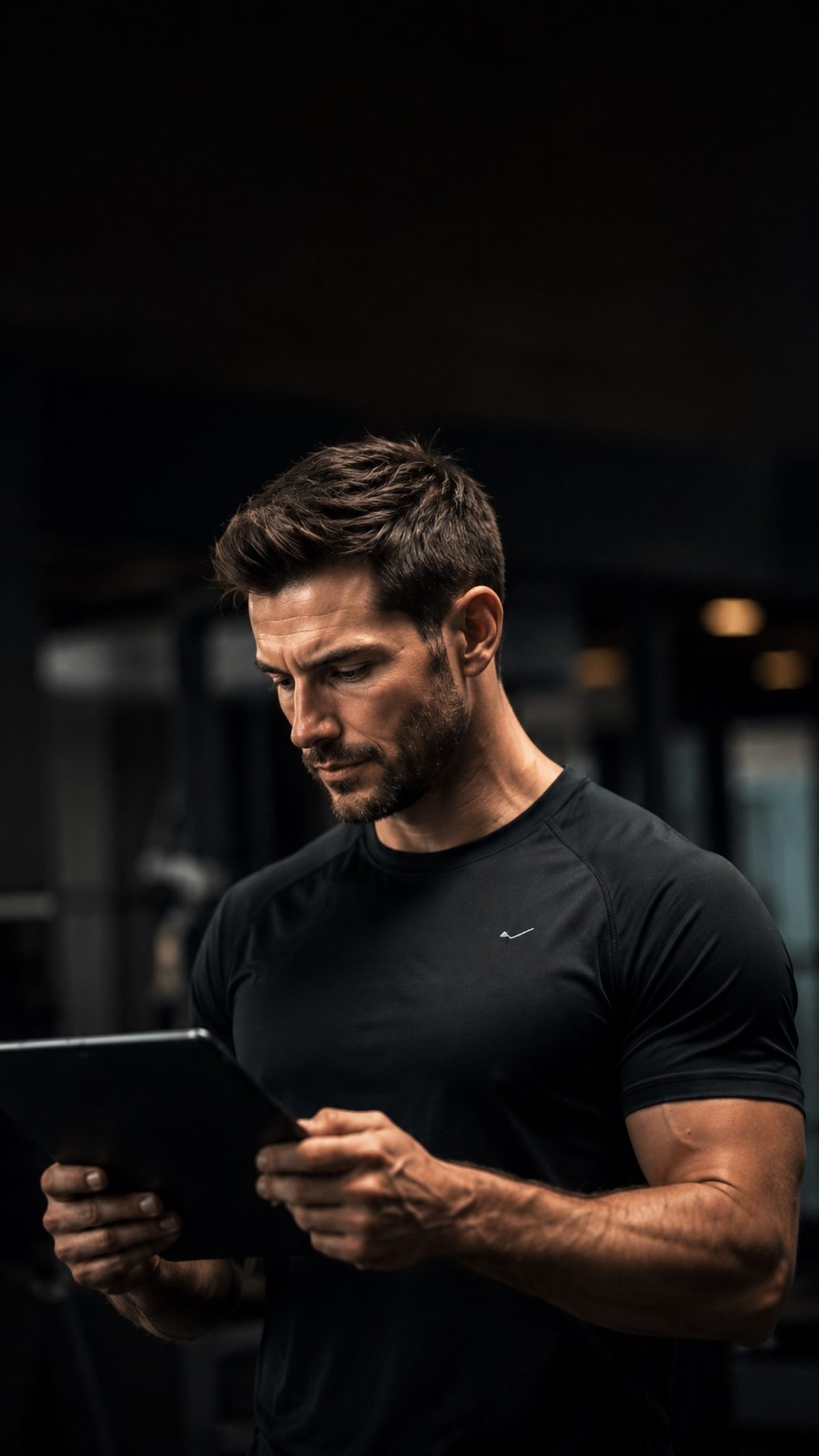 A coach reviewing a training plan